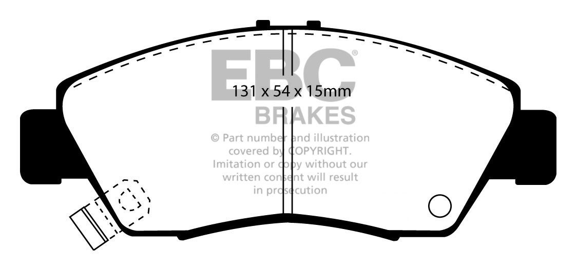 EBC Brakes HONDA Civic Coupe 1.6 (EJ6) Manual 96-98 Remblokken v