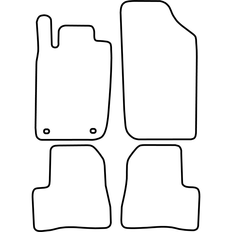 Set de tapis de sol sur mesure pour Peugeot 206 SW 2002-2007