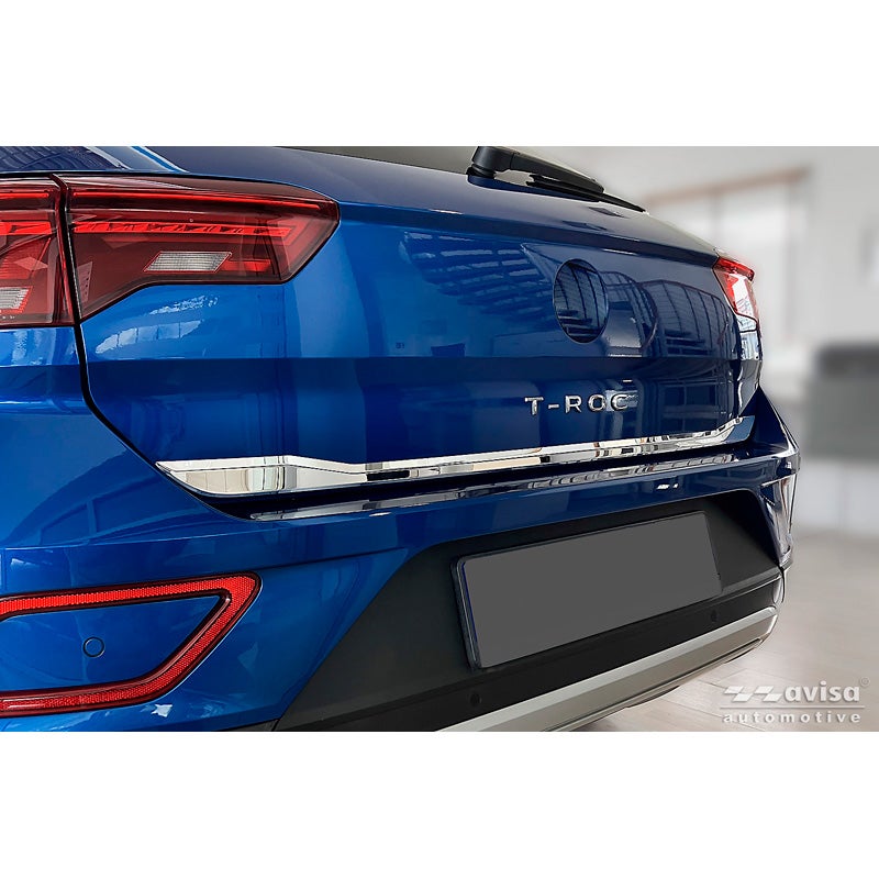 Avisa Moulure de hayon en inox Chrome sur mesure pour Volkswagen T-Roc 2017-2022 & Facelift 2022-2025 (incl. Cabrio)