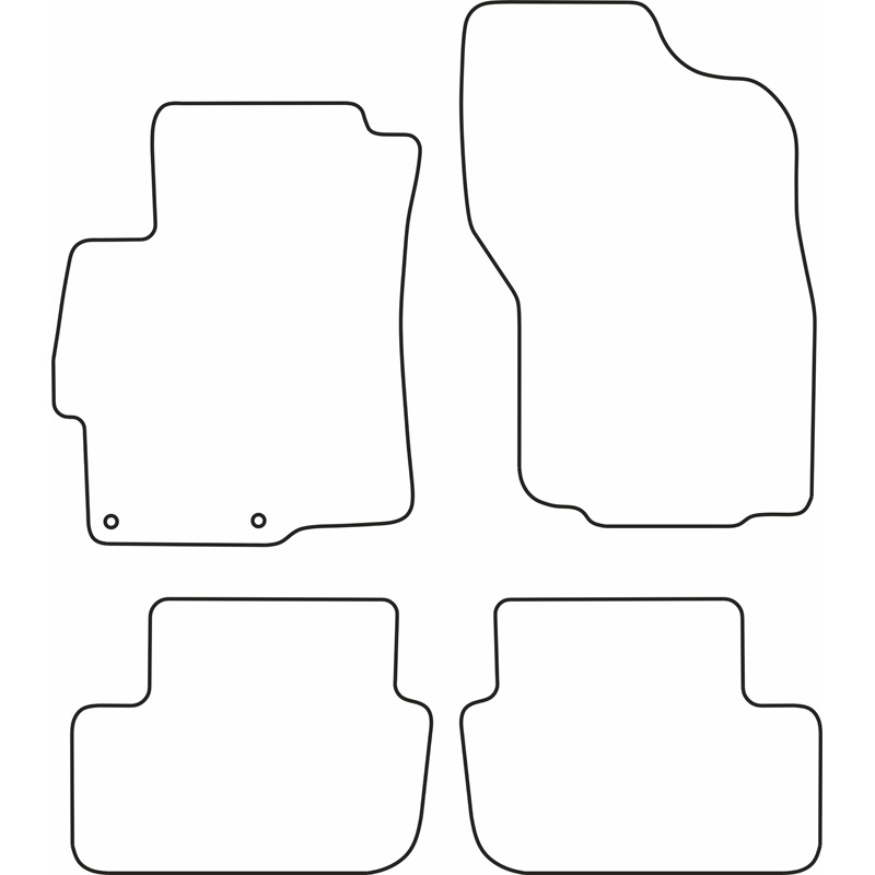 Set de tapis de sol sur mesure pour Mitsubishi Lancer 2008-