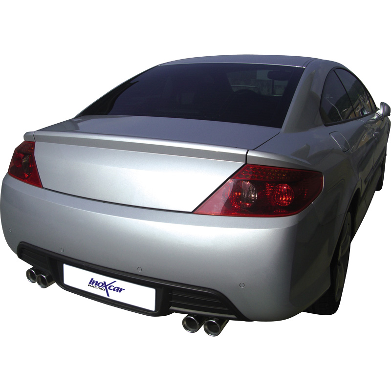 100% Inox Échappement Double sur mesure pour Peugeot 407 2.7 HDi 24v (204cv) 2006- Droite/Gauche 2x80mm