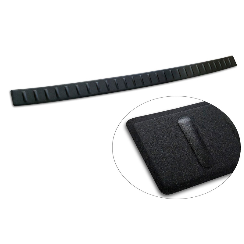 Avisa Protection de seuil arrière inox noir mat sur mesure Peugeot 5008 III 2024- 'Ribs'