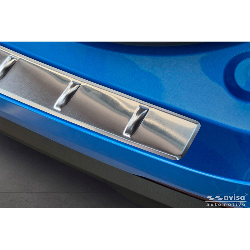 Avisa Protection de seuil arrière inox sur mesure pour MG ZS II 2024- 'Ribs'