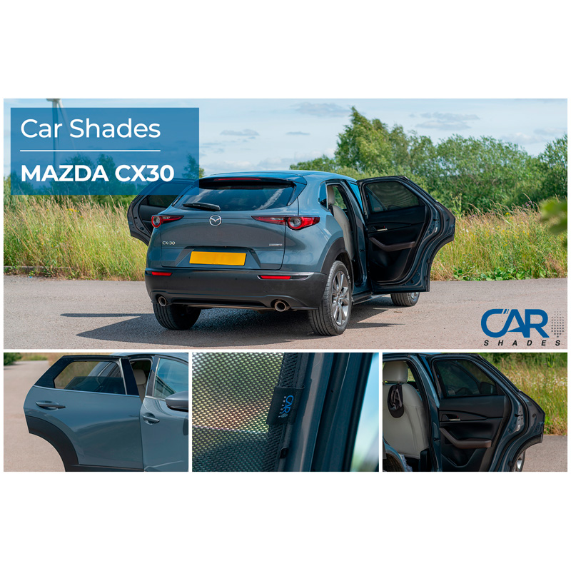 Set de Car Shades (portes arrières) sur mesure pour Mazda CX-30 5 portes 2020- (2-pièces)