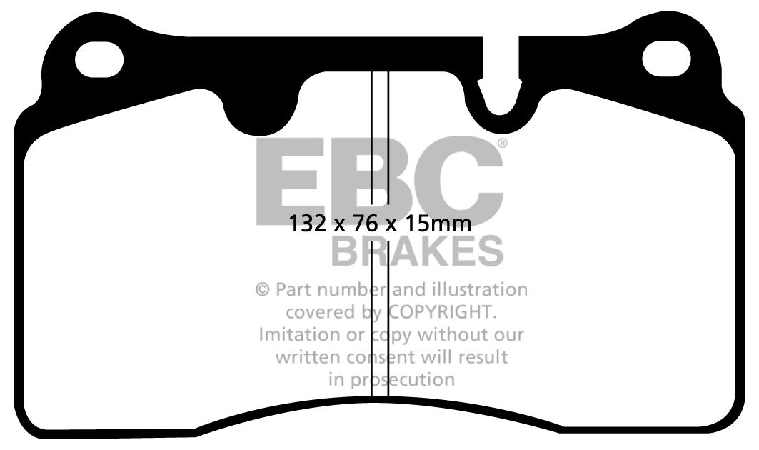 EBC Brakes VW Touareg 3.2 2005-2006 Remblokken voorzijde yellows