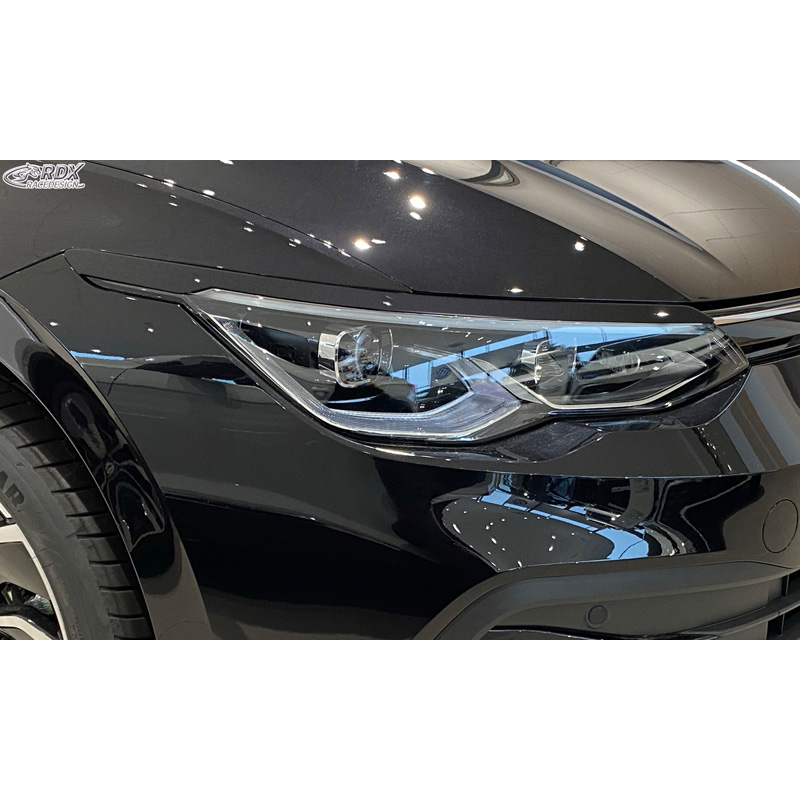 Spoilers de phares sur mesure pour Volkswagen Golf VIII (CD) 2020- (ABS)