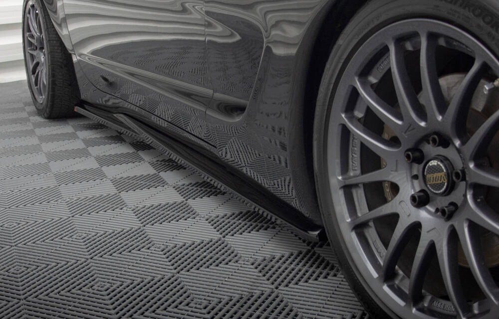 Zijskirts Chevrolet Corvette C5 Maxton Glans Zwart
