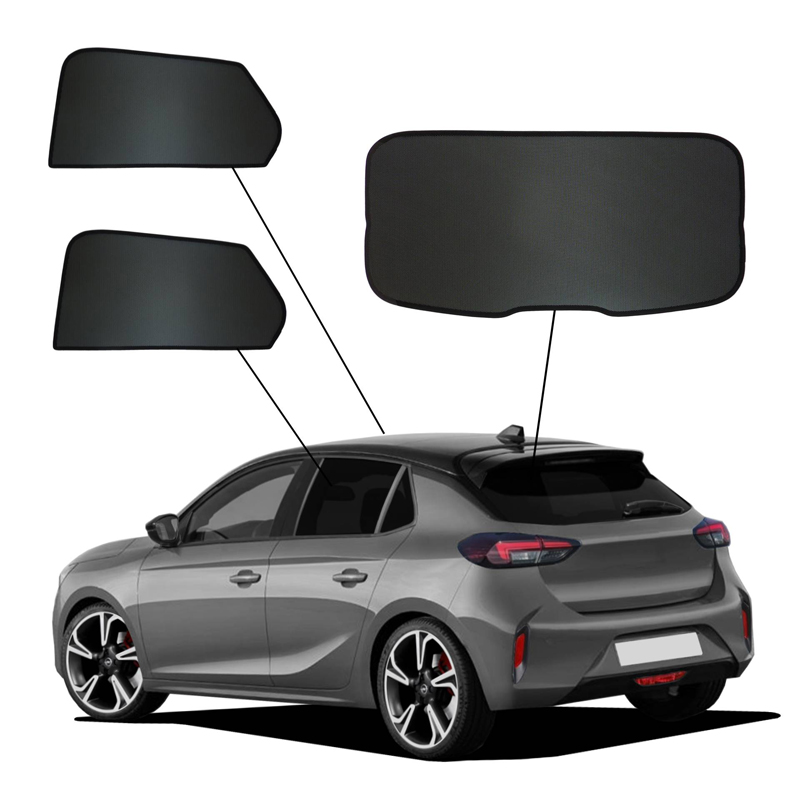SunClip Protection visuelle & solaire sur mesure pour Opel Corsa F 5-portes 2019- incl. Corsa-e