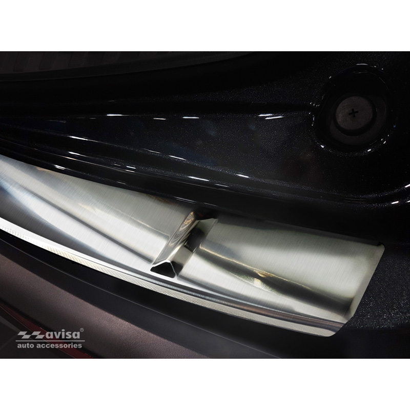 Protection de seuil arrière inox sur mesure pour Alfa Romeo Stelvio 2017- & FL 2020- 'Ribs'