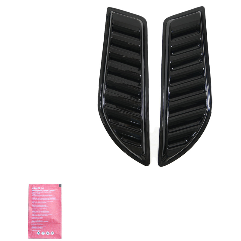 Jeu de prises d'air pour le capot Pick-Up 4x4 - Universel - Noir brillant