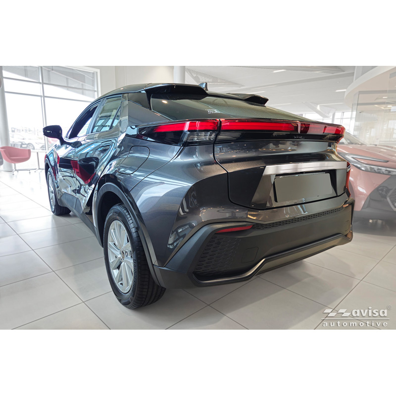 Avisa Revêtement d'habillage du hayon du coffre inox brossé sur mesure pour Toyota C-HR II (X20) 2023-