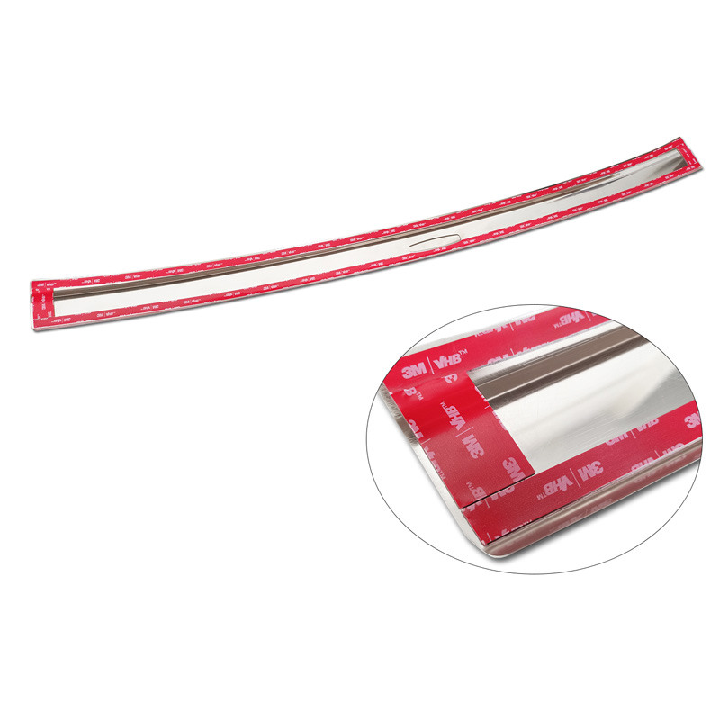 Protection de seuil arrière inox sur mesure pour Toyota Highlander (XU70) 2020- 'Hybrid'