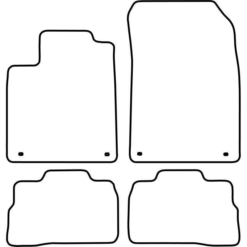 Set de tapis de sol sur mesure pour Suzuki Kizashi 2011-