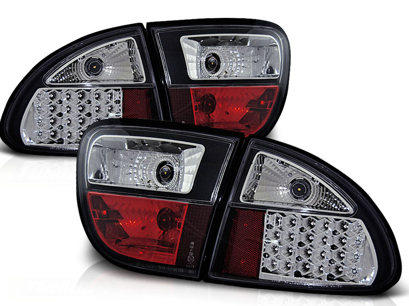 Feux arriere LED Seat Leon 1M 99- noire