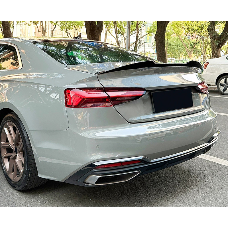 Spoiler arrière sur mesure pour Audi A5 (F53/F57) Coupe/Cabrio 2016-2024 (ABS Noir Luisant)