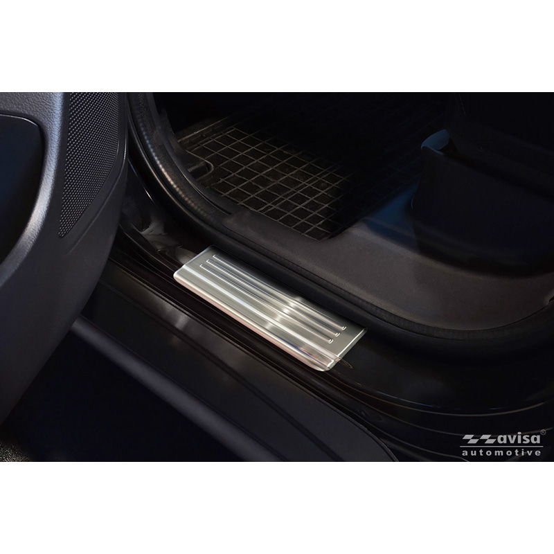 Avisa Seuils de portes inoxydable sur mesure pour Mitsubishi Outlander III 2012-2020 incl. PHEV & Facelift 'Lines' - 4-pièces