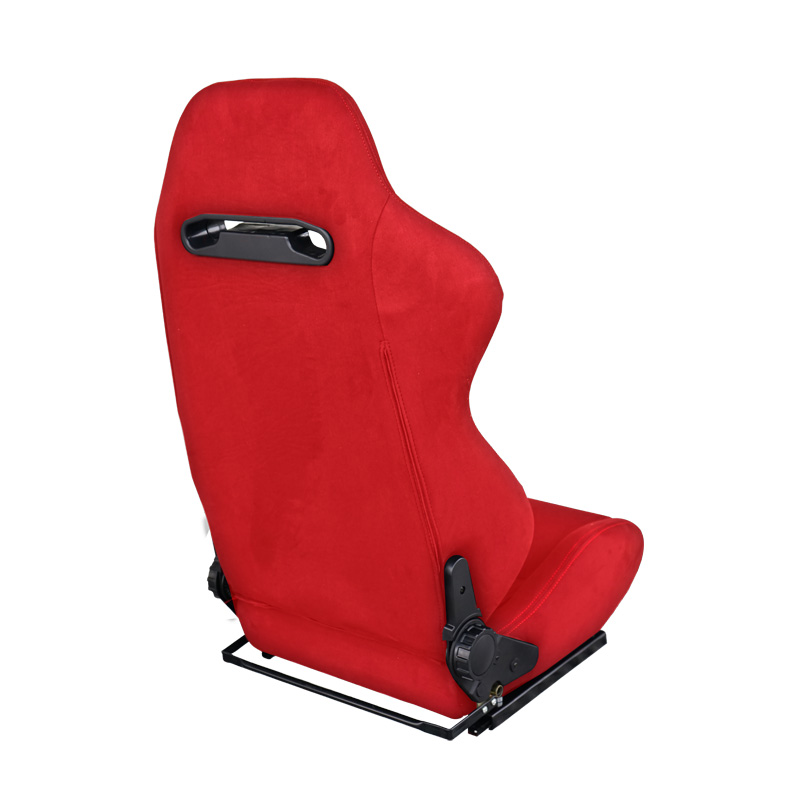 Simoni Racing Siège Baquet Miky - Rouge - Réglable des Deux Côtés - incl. Glissières