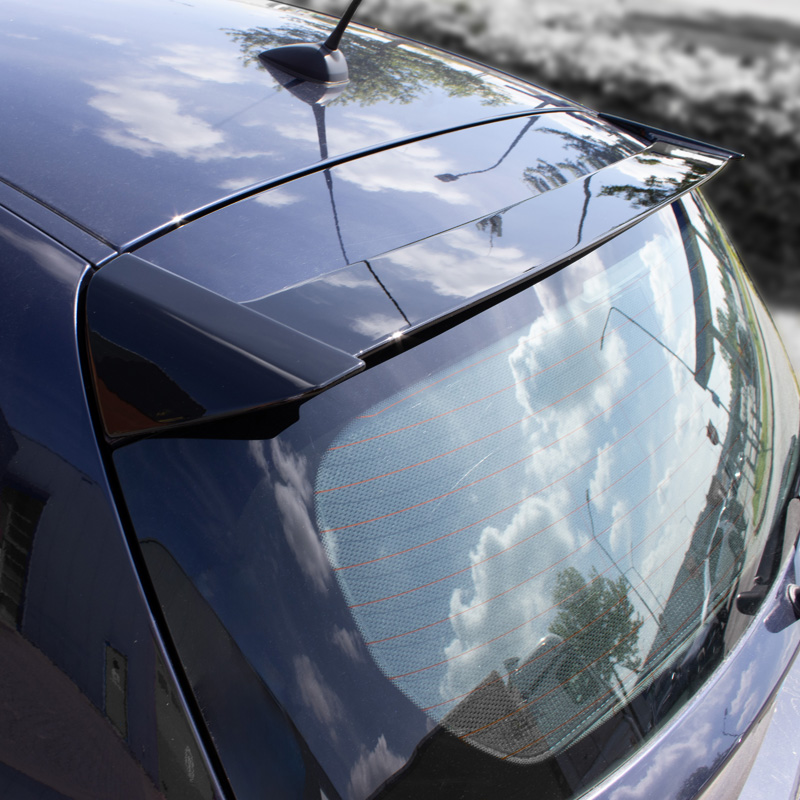 Becquet de toit sur mesure pour BMW Série 1 E81/E87 3/5-portes 2004-2011 (ABS Noir Luisant)