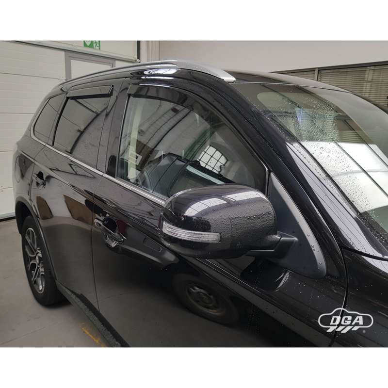 DGA Jeu de Déflecteurs d'Air sur mesure pour Mitsubishi Outlander (CWO) 2012- (4-pièces)