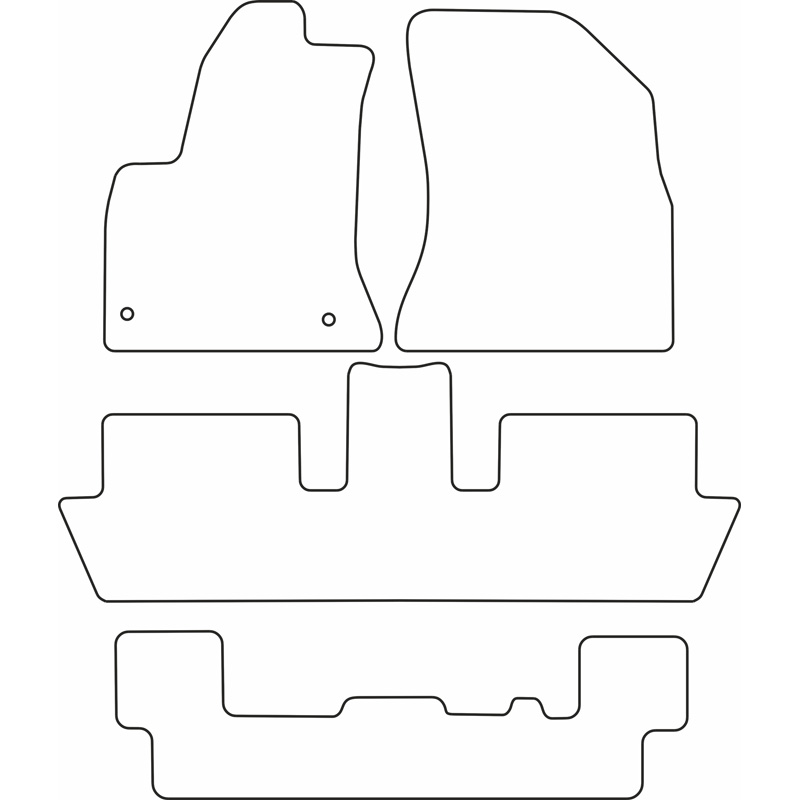 Set de tapis de sol sur mesure pour Citroen C4 Picasso 2007-2012 (7 Personnes)