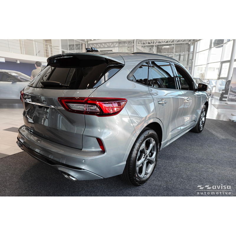 Avisa Revêtement d'habillage du hayon du coffre inox Chrome sur mesure pour Ford Kuga III 2019-2024 & Facelift 2024-