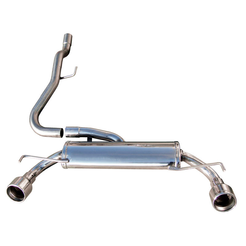 100% Inox Échappement Double sur mesure pour Opel Corsa D 1.6 OPC (192cv) 2006- Droite/Gauche 102mm Racing