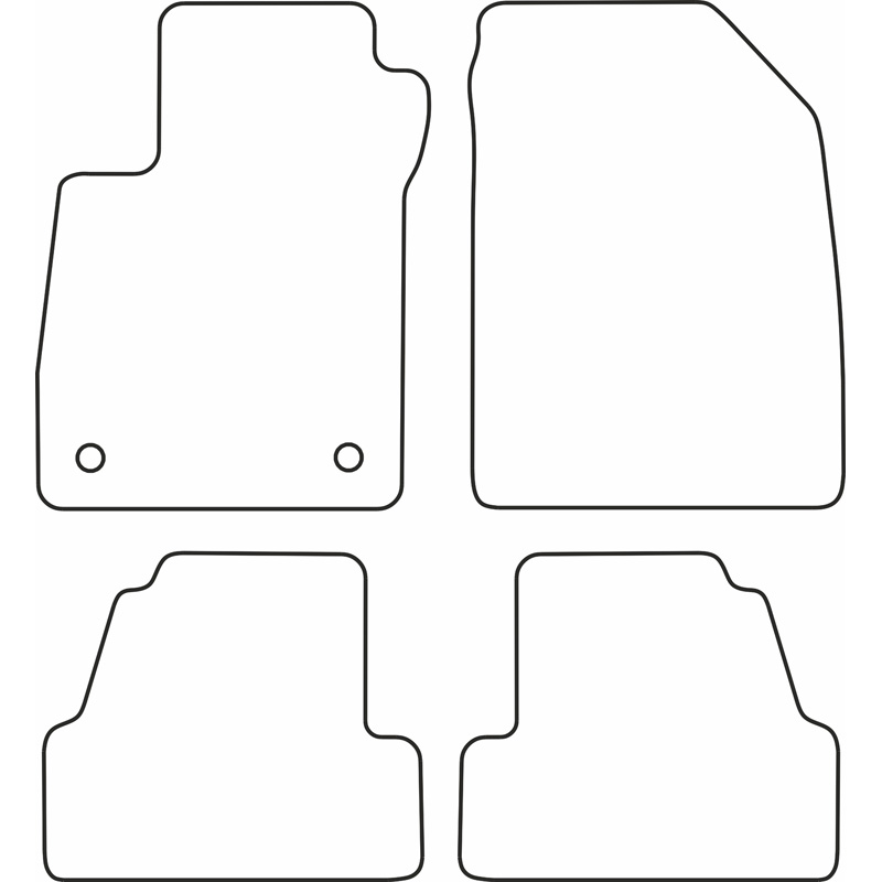 Set de tapis de sol sur mesure pour Opel Mokka 2012-