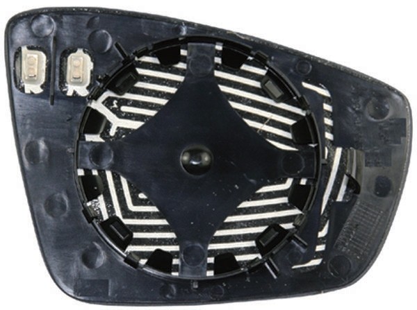 Spiegel glas rechts VW POLO, 09->> CONVEX
