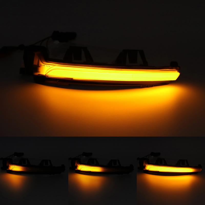 Set de Clignotants de Rétroviseurs LED sur mesure pour Volvo divers modèles 2016- - Fumée - incl. Feux Dynamiques