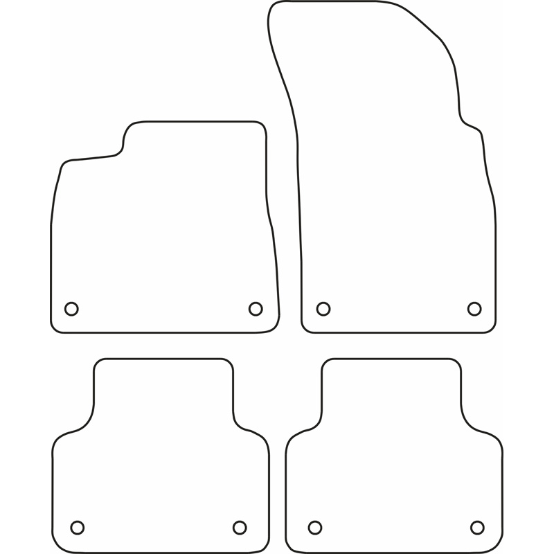 Set de tapis de sol sur mesure pour Audi Q7 2015-