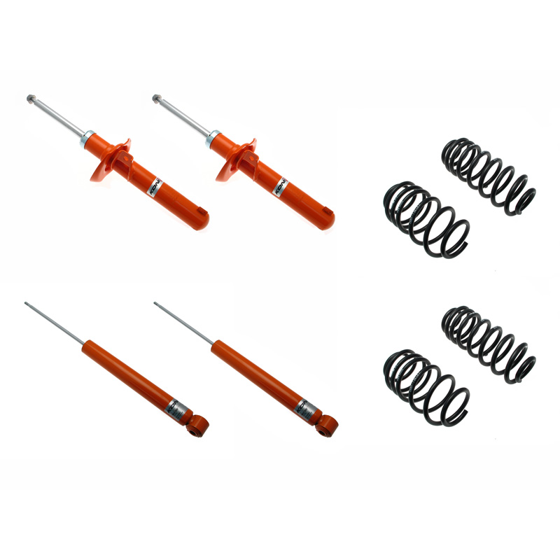 KONI STR.T Kit sur mesure pour Audi A3 (8P) / Seat Altea (5P) / Toledo III (5P) / Skoda Octavia II Sedan/Combi / Volkswagen Golf V/Jetta V 2003-2015 - 35/35mm - AV-Charge 1021kg- - AV: Ø50mm (1120-2614)