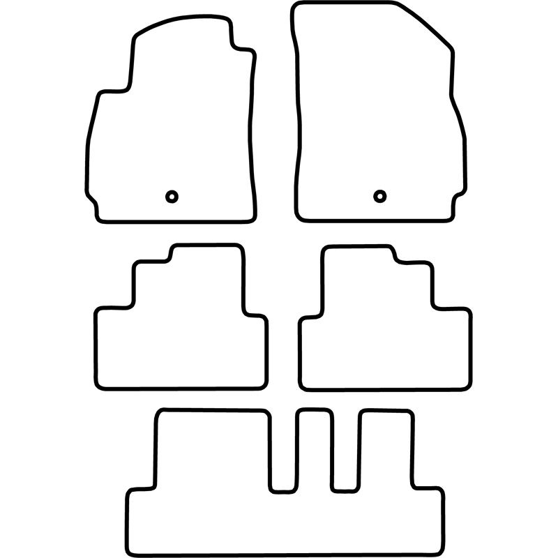 Set de tapis de sol sur mesure pour Chevrolet Orlando 2011- (7-Personnes)