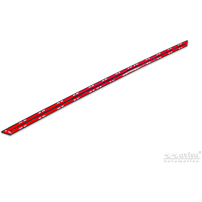 Avisa Moulure de hayon en Inox Noir Chrome sur mesure pour Skoda Octavia IV Liftback (NX3) 2019-2024 & Facelift 2024-