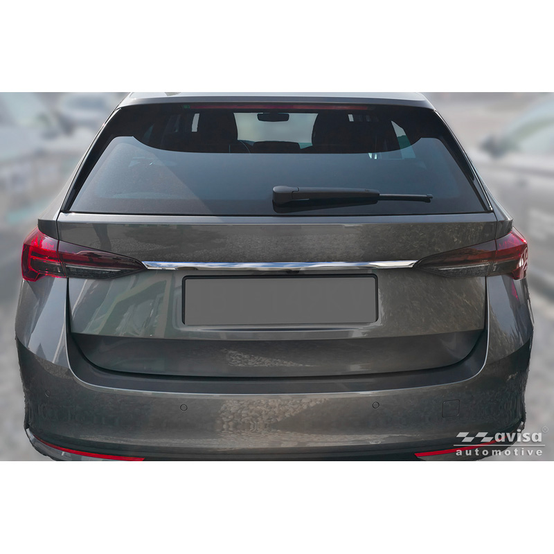 Avisa Revêtement d'habillage du hayon du coffre inox Chrome sur mesure pour Skoda Octavia IV Combi (NX5) 2019-2024 & Facelift 2024-