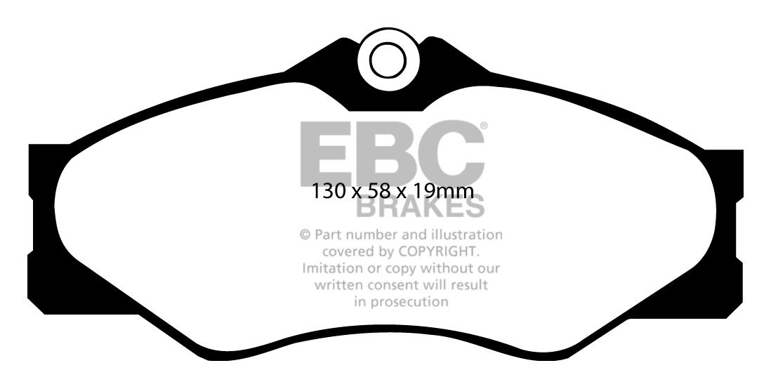 EBC Brakes VW BEDRIJFSWAGEN LT 35 90-97 Remblokken voorzijde