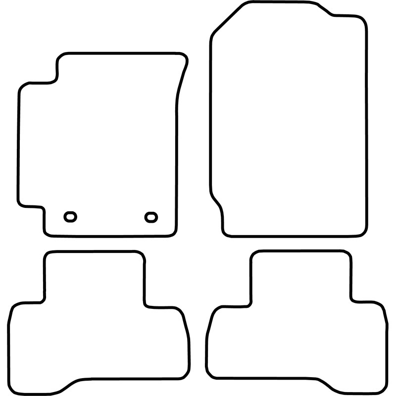 Set de tapis de sol en velours sur mesure pour Suzuki Grand Vitara 3 portes 2005-