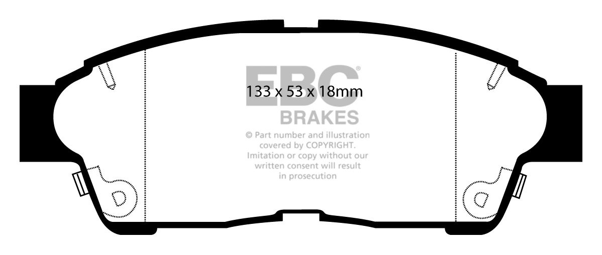 EBC Brakes TOYOTA Carina E 2.0 D (CT190) 92-96 Remblokken voorzi