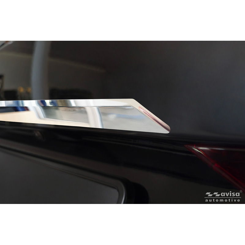Avisa Revêtement d'habillage du hayon du coffre inox Chrome sur mesure pour Volvo V60 II 2018-