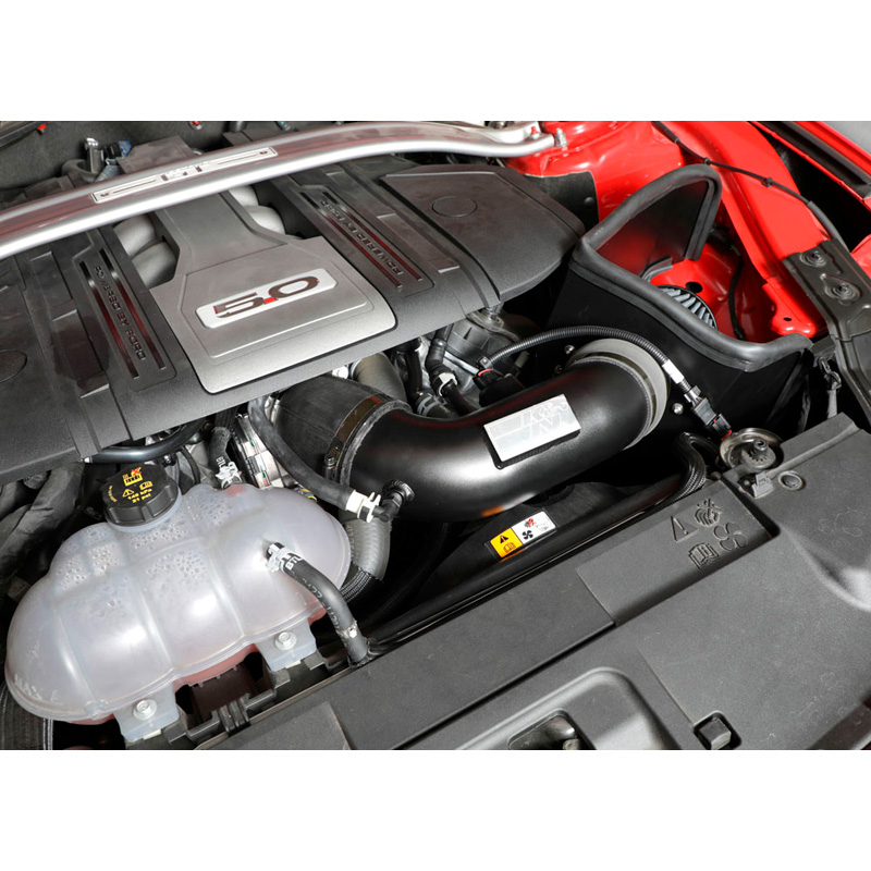 K&N Kit d'admission Blackhawk sur mesure pour Ford Mustang GT 5.0L V8 2018-2021 (71-3540)