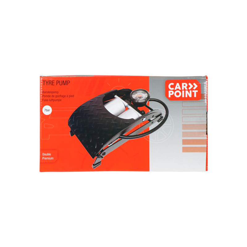 Carpoint Pompe à Pied Premium Double