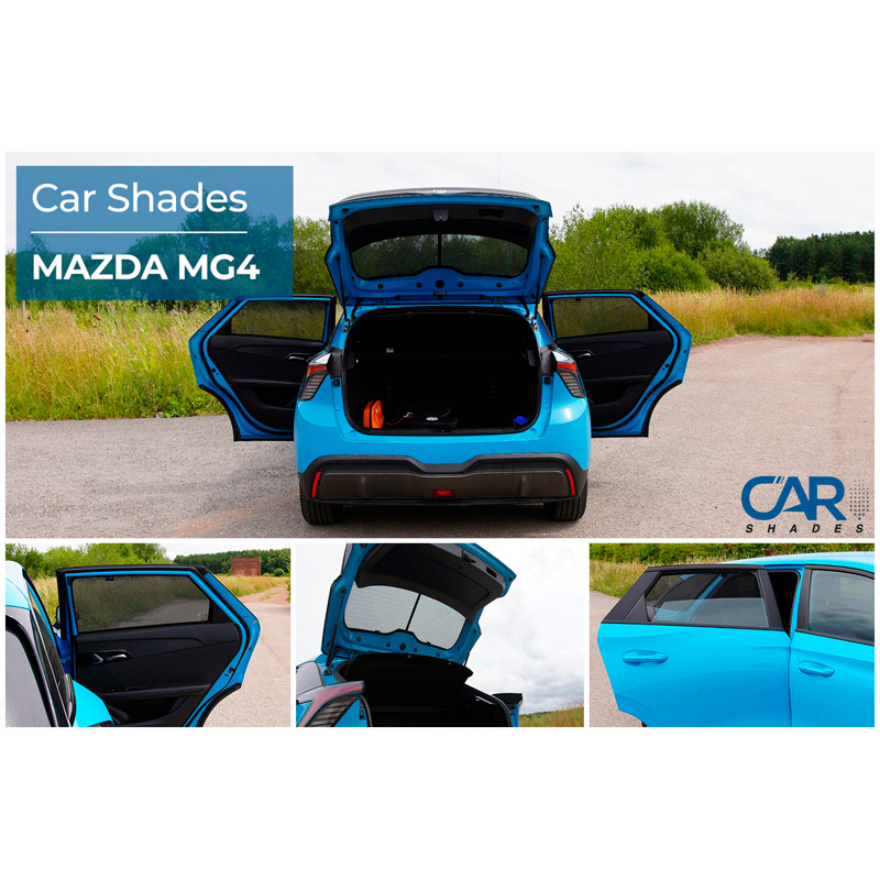 Set de Car Shades sur mesure pour MG 4 (EV) 2022- Seulement pour les modèles sans essuie-glace arrière (4-pièces)