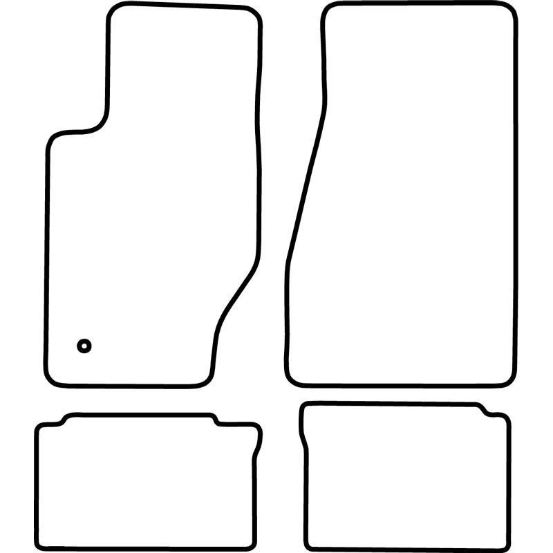 Set de tapis de sol sur mesure pour Jeep Grand Cherokee 2005-2010