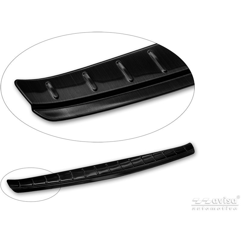Avisa Protection de Seuil de Coffre Acier Inox sur mesure pour Mercedes CLA III Shooting Brake (X174) 2026- - Noir