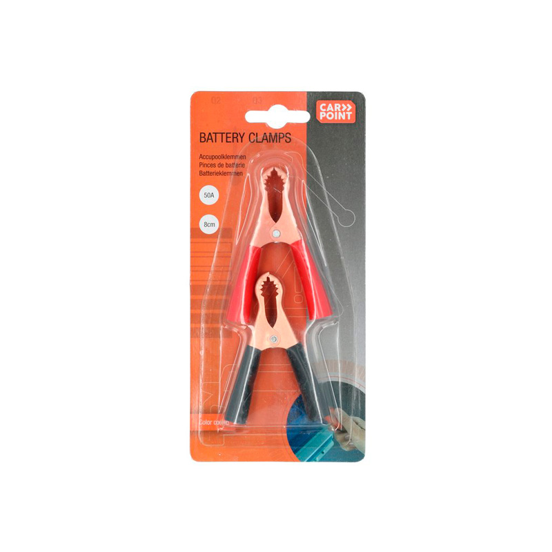 Carpoint Pinces Crocodiles pour Batteries 50A 8cm
