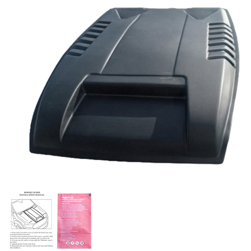 Écope de capot sur mesure pour Ford Ranger T6 2012-2015 - Noir mat