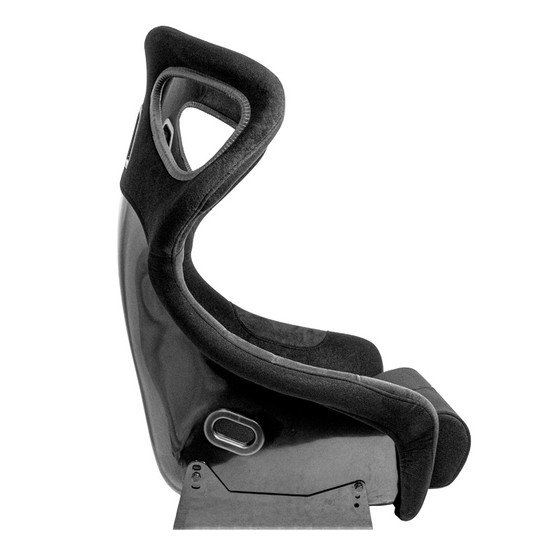 Siège baquet 'BS6' - Noir - Dossier fixe en polyester - incl. glissières