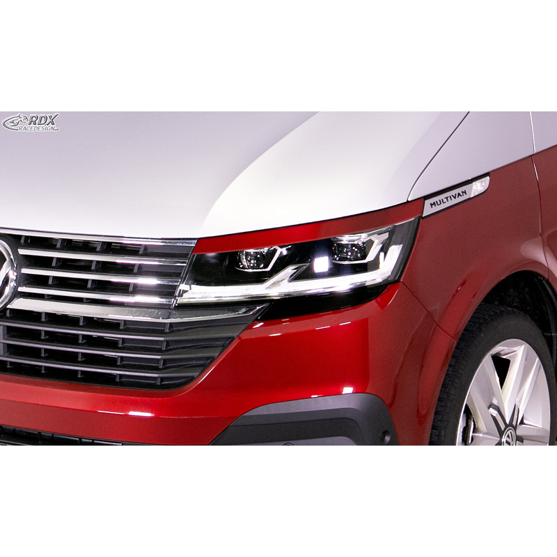 Spoilers de phares sur mesure pour Volkswagen Transporter T6.1 2021- (ABS)