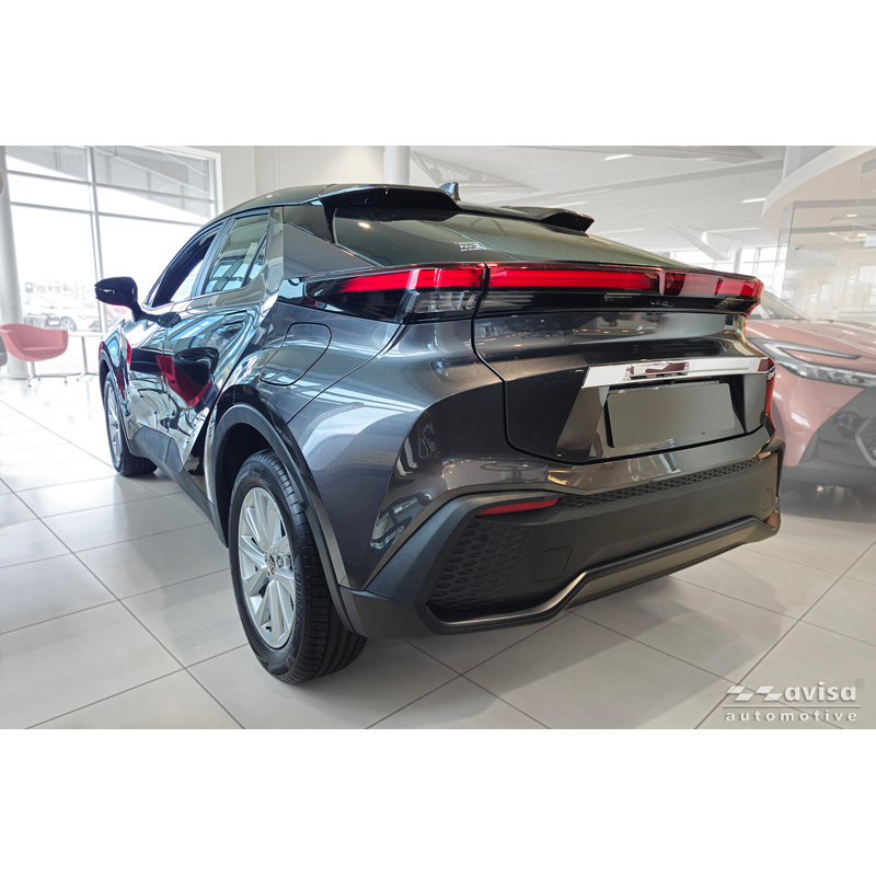 Avisa Revêtement d'habillage du hayon du coffre inox Chrome sur mesure pour Toyota C-HR II (X20) 2023-