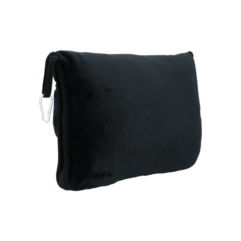 Carpoint Couverture de voyage & Coussin de voyage Noir 2 en 1