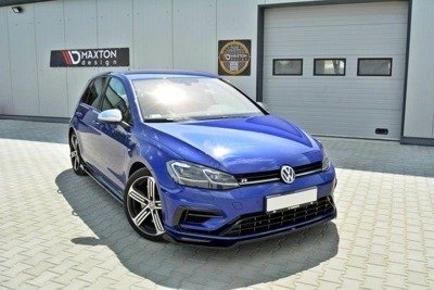 Voorspoiler VW Golf 7.5 R Facelift Glans Zwart